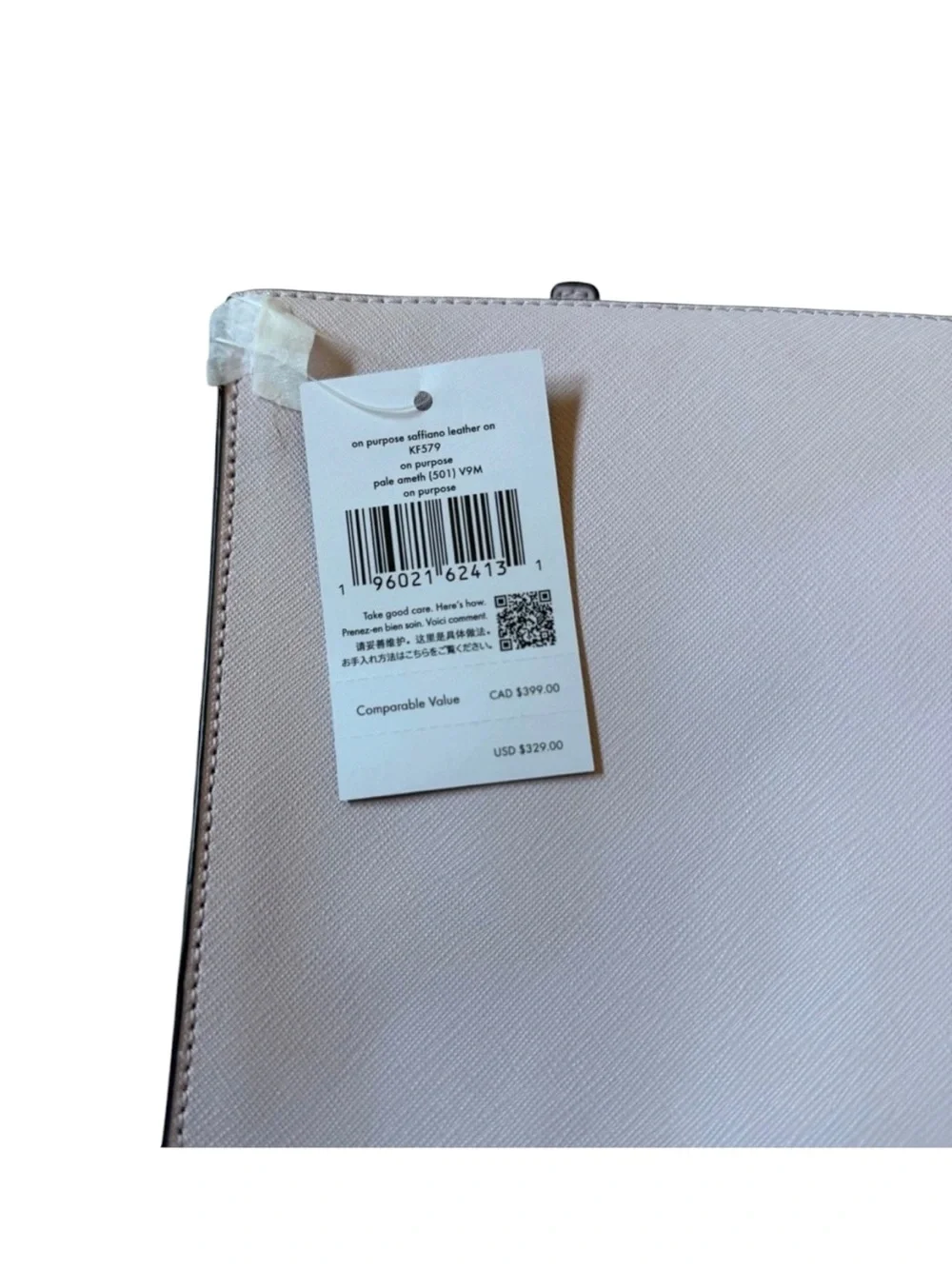 NWT Kate Spade On Purpose Swingpack Saffiano Crossbody Pale Amethyst KF579⁠
